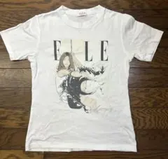 ELLE ホワイト Tシャツ イラストプリントのサムネイル