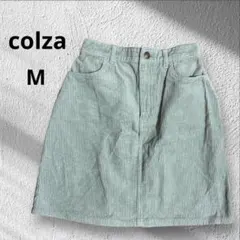 ハニーズ　colza 台形 スカート M グリーン エメラルド　コーデュロイ