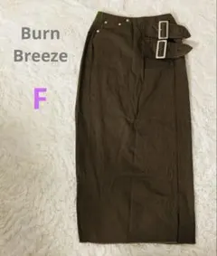 【Burn Breeze】ロングラップタイトスカート／切り替えラップスカート　F