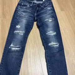 AZUL by MOUSSY ダメージデニム S