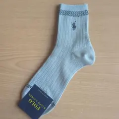 Polo Ralph Lauren グレー リブソックス 22〜24