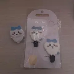 ちいかわ フロッキー 前髪クリップ (ハチワレ) 文房具クリップ (ハチワレ)