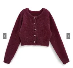 GRL ラメシャギーニットカーディガン(mh30) レッド