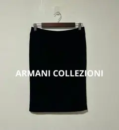 ARMANI COLLEZIONI ミニタイトスカート バックスリット ブラック