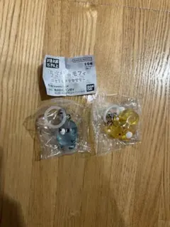 バンダイ うさぎのモフィめじるしアクセサリー　ガチャ　2個セット　リー、モグ