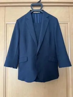 オリヒカ　レディーススーツセットアップ　M ネイビー　春夏用　ウォッシャブル