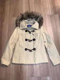 ☆超美品‼️送料無料‼️★ バーバリーブルーレーベル　ダッフルコートファー付き