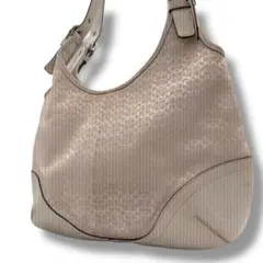 美品 COACH ハンドバッグ ミニシグネチャー ベージュ 肩がけ 6800