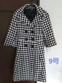 ダブルブレスト　ウールコート　9号　美品