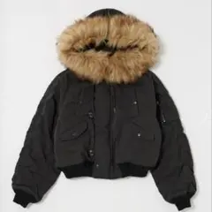 今季 2025 新作　MOUSSY SHORT N2B アウター　黒　ブラック