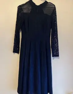【美品】ブラックレース ワンピース　結婚式