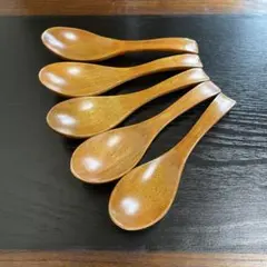 [新品]木製摺漆　レンゲ　5本のサムネイル
