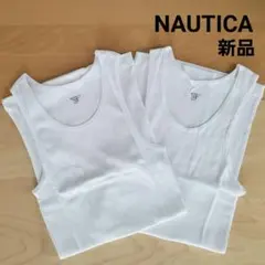新品 ノーティカ タンクトップ Uネック 白 2枚セット フリークスストア