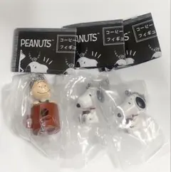 PEANUTS コーヒースタンドスタイル フィギュアマスコット 3個セット