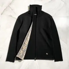 A15547　美品　バーバリーブラックレーベル　キルティングドライバーズニット2