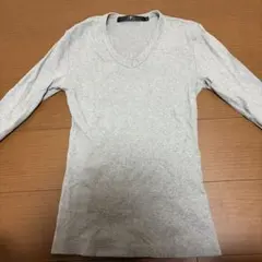 NO ID. 16フライス9分袖VN-T