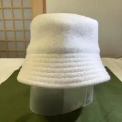 ホワイト バケットハット シンプル