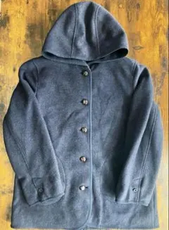 ダークグレー フード付き ダッフルコート