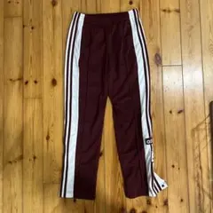 adidas バーガンディ ジャージパンツ S