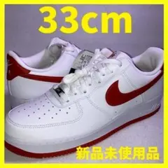 エアフォースワン ロー 白 ホワイト 赤 レッド 33cm 箱付き