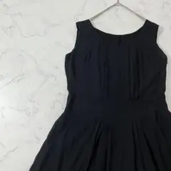 SUNAOKUWAHARA ノースリーブ フレア ひざ丈 ワンピース M