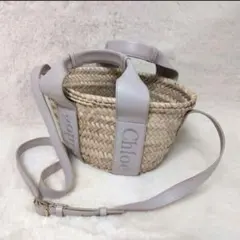 CHLOE 　sense スモールバスケット GREY グレー かごバッグのサムネイル