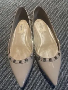ヴァレンティノ　ロックスタッズ　エナメル　バレエシューズ　サイズ36