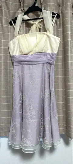 emotionall dresses ラベンダーとクリームのカラードレス
