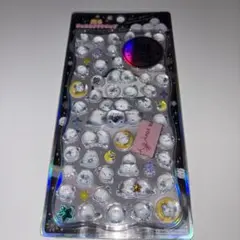 【正規品】光るジュエルプチドロップシール　ストーンつき　シマエナガ