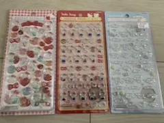 ボンボンドロップシールミニ　シナモン・キティ（赤）＆ボンボンドロップシール第二弾