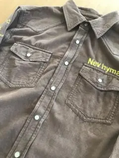 美品‼️☆コーデュロイメンズシャツ☆ベージュブラウン