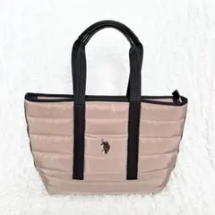 U.S. POLO ASSN. ポロアッスン キルティングトートバッグ ベージュのサムネイル