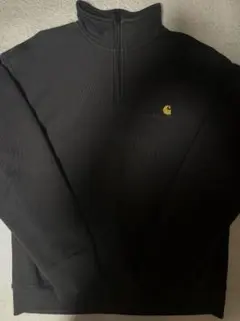 Carhartt ハーフジップスウェットシャツ ブラック