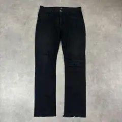 2000s NO ID. black damage skinny denimのサムネイル