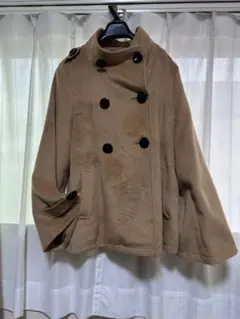 値下げ▼ポンチョコート☆ブラウン