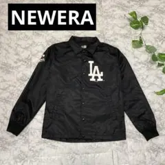 NEWERA／ニューエラ ドジャース コーチジャケット ブラック Sサイズ
