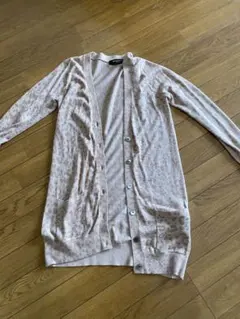 JEANNEKE ベージュ レオパード柄 カーディガン