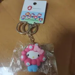 立体マスコットカラーキーホルダー　ハローキティ