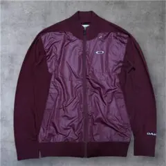 美品 OAKLEY ジェイクジップセーター 432870JP M ボルドー