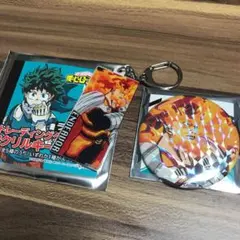 僕のヒーローアカデミア エンデヴァー アクリルキーホルダー 缶バッジ
