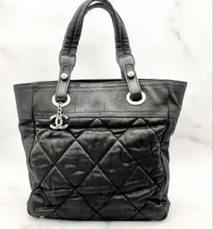 CHANEL パリビアリッツ トートバッグ ブラック PM COCOチャームのサムネイル