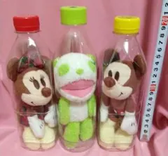 ミッキーマウス ミニーマウス 生茶パンダ ペットボトルぬいぐるみ セット キリン