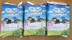 マナーウェア　男の子SSSサイズ超小型犬52枚入３袋セットのサムネイル