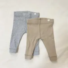 ZARA ベビーレギンス 1-3ヶ月 グレー ベージュ