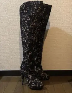 【ツルバイマリコ】レース柄ブーツ