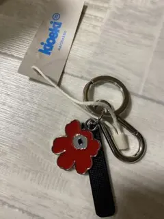 ラスト！marimekkoキーホルダー 革 ウニッコ ブラック マリメッコ 新品