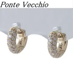 美品　ポンテヴェキオ チェルキオ　フープピアス　K18PG ポンペルモ　片方のみ 美品ポンテヴェキオ チェルキオフープピアスK18PG ポンペルモ片方のみ