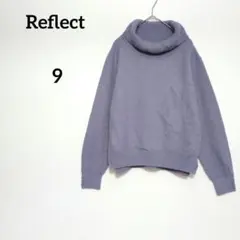 reflect パープル タートルネック ニットセーター9サイズ