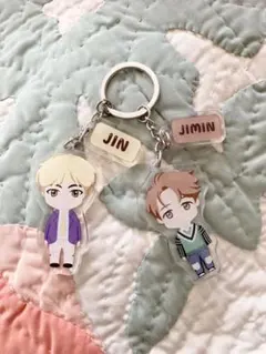 BTS●JIMIN●JIN●ジミン●ジン●キーホルダーチャーム●セット●韓国