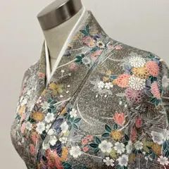 KL3988 洗える着物 小紋 身丈156cm ポリエステル 化繊